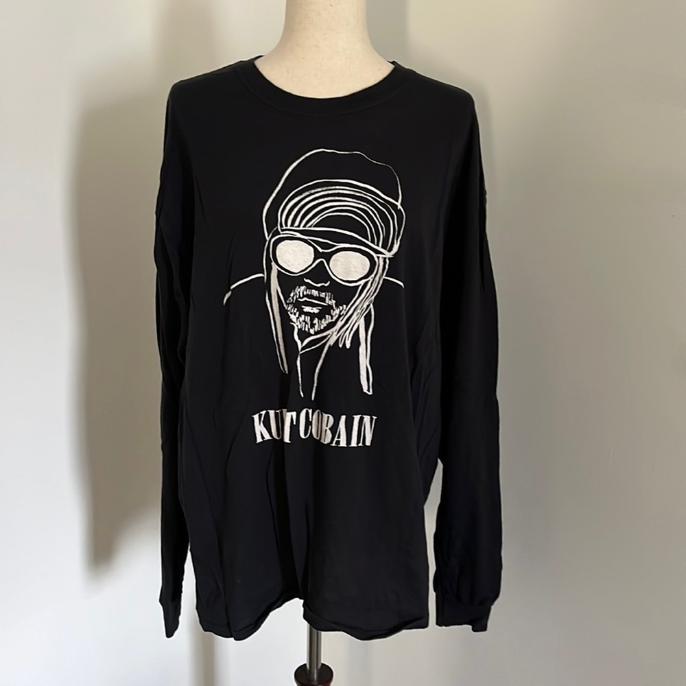 Kurt Cobain Long Sleeve T-Shirt